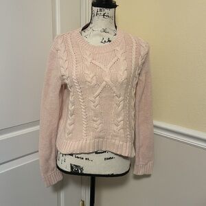 Banana republic Women's blush Pink crew neck Knit Sweater